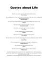 Quotes about Life