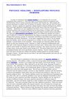Psychic Healing - Developing Psychic Powers