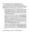 Standard English Essays: Can It Be Regarded as Archaic?