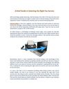 A Brief Guide in Selecting the Right Fax Service