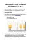 Different Flavors Of Android - The differences Between Android 2.1, 2.2 And 2.3