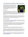 How important are Masters Degree Programs
