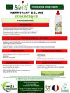 Gel wc écologique Ecolabel Européen Biojest Pro en bidon de 750 ml - fiche technique