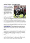 Fantasy Football - Choosing A League