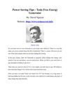 Power Saving Tips - Tesla Free Energy Generator