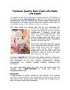 Premium Quality Stair Chair Lifts Make Life Easier