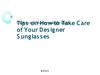 Tips on How to Take Care of Your