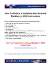 Unlocking Instructions for Vodafone New Zealand Blackberry 9000
