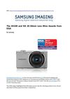 The SH100 and NX 20-50mm Lens Wins Awards from EISA