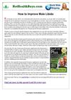 ==> How to Improve Male Libido