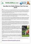 ==> How Men Can Safely Address Their Fat Loss Goals 