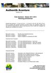 Programme Club Aventure 2011-2012