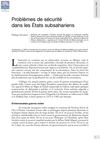 Problèmes de sécurité dans les États subsahariens