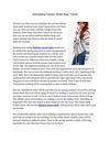 Anticipating Fashion Street Style Trends