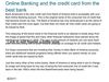  Online Banking and the credit card from the best bank
