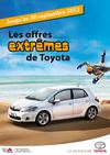 Les offres extrêmes de Toyota, jusqu'au 20 septembre 2011