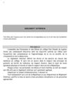 Règlement intérieur