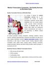 Medical Transcription Companies 