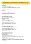 Etape 9 : Comment faire défiler du texte. Codes sources.