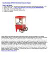 Nostalgia OFP501 Movietime Popcorn Popper