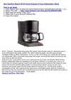 Hamilton Beach 48134 Aroma Express 5-Cup Coffeemaker, Black