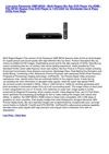 Disc Players & Recorders - Panasonic DMP-BD30 - Multi Region Blu Ray DVD Player Via HDMI - PALNTSC Region Free DVD...