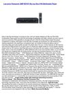 Disc Players & Recorders - Panasonic DMP-BD70V Blu-ray DiscVHS Multimedia Player