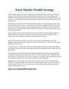 Stock Market Wealth Strategy
