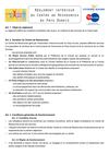Réglement intérieur 
