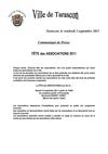 Communiqué de presse fête des associations tarascon 2011