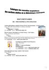 Liste nouveautés Carthame LP