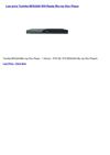 Disc Players & Recorders - Toshiba BDX2200 Wifi-Ready Blu-ray Disc Player