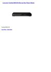 Disc Players & Recorders - Toshiba BDX2700 Blu-ray Disc Player (Black)