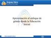 Aproximación al concepto de género desde la Educación Inicial