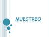 muestreo
