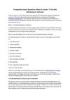 Frequently Asked Questions When It Comes To Facility Maintenance Software