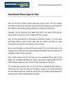 Educational i phone apps for kids 