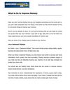 What to do to improve memory 