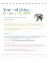 Year end giving