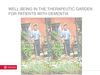 Well-Being in the Therapeutic Garden for Patients with Dementia