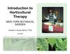 Introduction to Horticultural Therapy - New York Botanical Garden