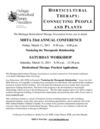 Michigan Horticultural Therapy Association 33rd Annual Conference
