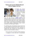 Timely and Accurate Medical Record Review Support Services