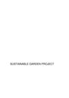 Sustainable Garden Project: Helping the elderly to remain living independently - Manual