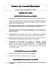 Ordre du jour 14/09/2011