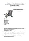 Manual Para Ensamblar Una Computadora