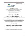 Ensayo 3-Nueva cultura escolar-Gloria Tecorralco