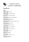 Nouveautés, Section adultes, septembre 2011