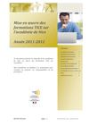 Mise en oeuvre des formation TICE 2011/2012 - Académie de Nice