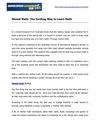 Mental Math The Exciting Way to Learn Math